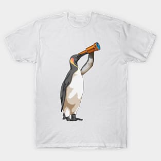 Penguin with Telescope T-Shirt